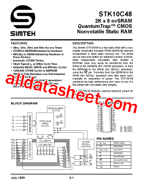 STK10C48-N25I型号图片