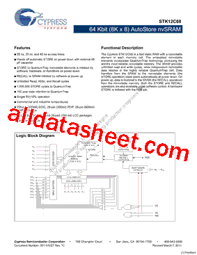 STK12C68-SF45型号图片