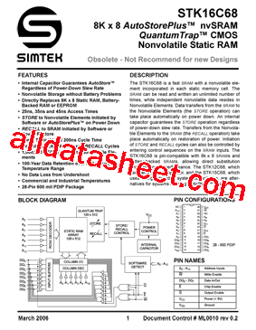 STK16C68型号图片