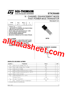 STK3NA60型号图片