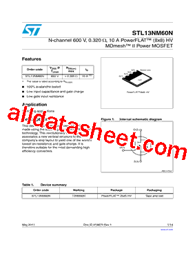 STL13NM60N型号图片