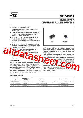 STLVDS31BDR型号图片