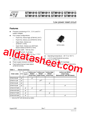 STM1811LTWX7F型号图片