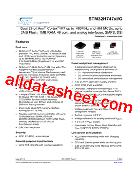 STM32H747AII6TR型号图片