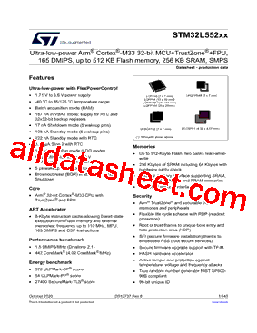 STM32L552CEI3PXXX型号图片