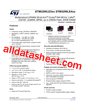 STM32WLE4JBU6XXX型号图片