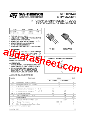 STP10NA40FI型号图片