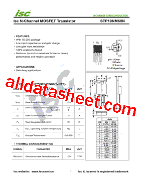 STP10NM60N型号图片