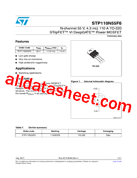 STP110N55F6型号图片