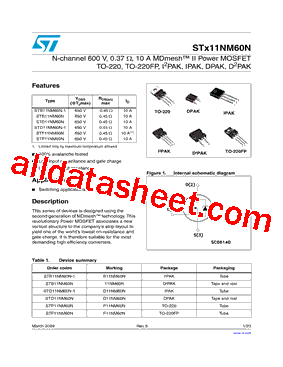 STP11NM60ND型号图片