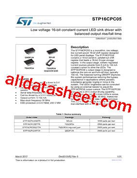 STP16CPC05PTR型号图片