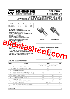 STP20N10L型号图片