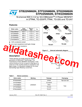 STP22NM60N型号图片