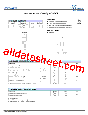 STP30NF20型号图片