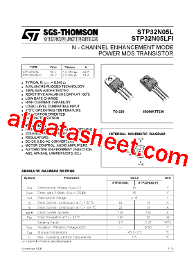 STP32N05LFI型号图片