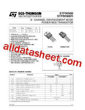 STP50N06型号图片