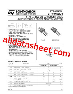 STP50N06LFI型号图片