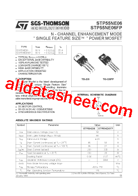 STP55NE06FP型号图片