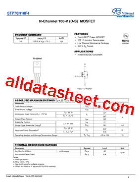 STP70N10F4型号图片