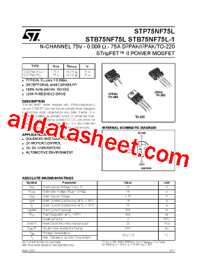 STP75NF75L型号图片