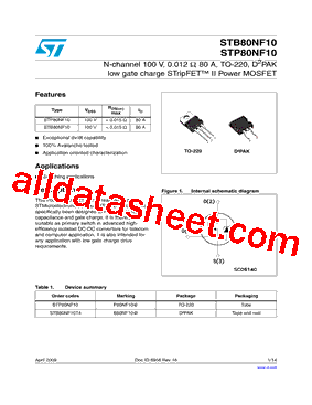 STP80NF10型号图片