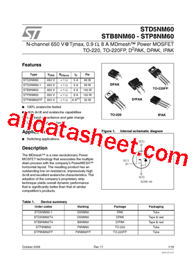 STP8NM60FP型号图片
