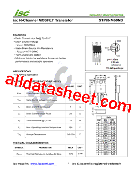 STP8NM60ND型号图片