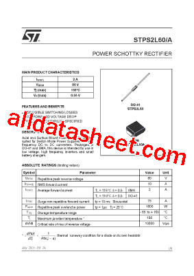 STPS2L60RL型号图片