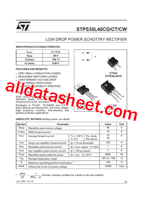 STPS30L40CG-TR型号图片