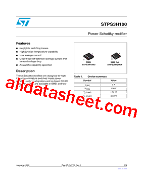 STPS3H100UF型号图片