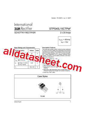 STPS40L15CTPBF型号图片