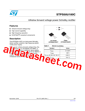 STPS50U100C型号图片