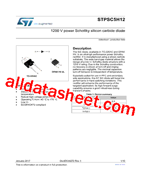 STPSC5H12B-TR1型号图片