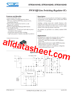 STR3A161HD型号图片