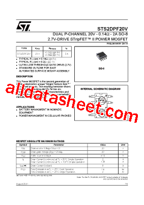 STS2DPF20V型号图片