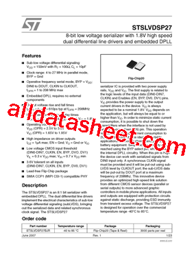 STSLVDSP27型号图片