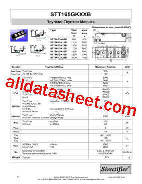 STT165GK08B型号图片