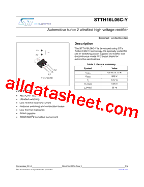 STTH16L06CTY型号图片