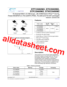 STW33N60M2型号图片