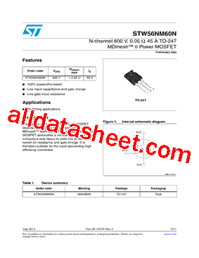 STW56NM60N型号图片