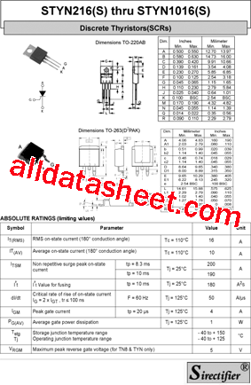 STYN1016型号图片