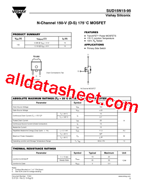 SUD15N15-95-E3型号图片