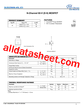 SUD25N06-45L-E3型号图片