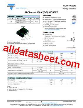 SUM70090E型号图片