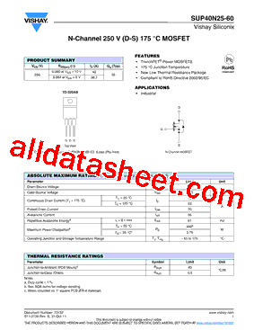 SUP40N25-60_11型号图片