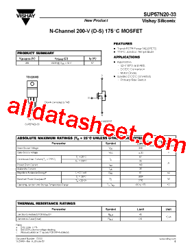 SUP57N20-33-E3型号图片