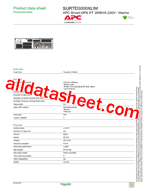 SURTD3000XLIM型号图片