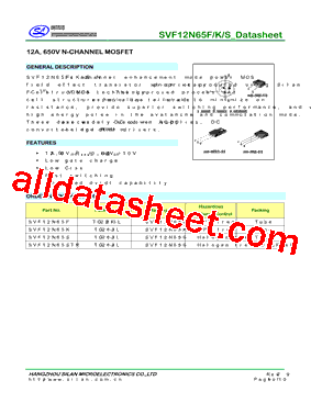 SVF12N65STR型号图片