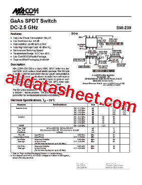 SW-239RTR型号图片