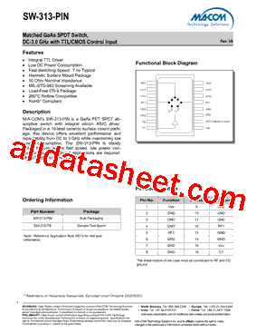 SW-313-PIN型号图片